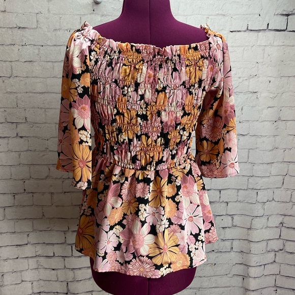 Chenault size medium floral print blouse - Picture 4 of 6